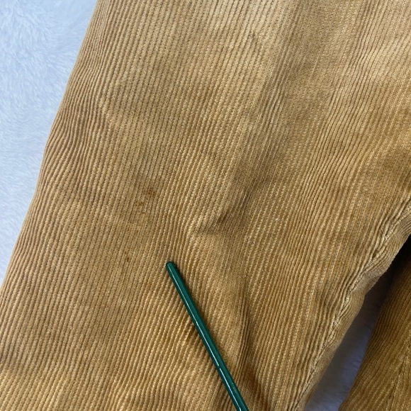 Mudd Y2K Tan Corduroy Zip Up Collared Jacket Academia sz XL Preppy Gilmore Girls - Picture 12 of 13